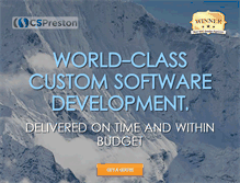 Tablet Screenshot of customsoftwarebypreston.com